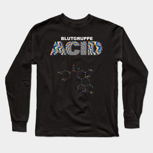 Meine Blutgruppe ist ACID Geschenk | Molekül Strukturformel Long Sleeve T-Shirt